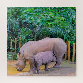 Puzzle Dos rinocerontes