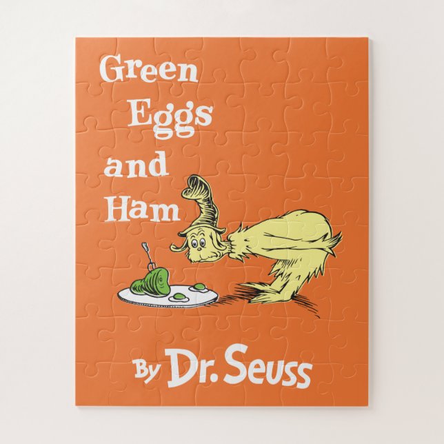 Puzzle Dr. Seuss | Huevos verdes con jamón (Vertical)