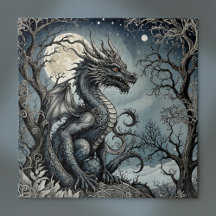 Dragón a la luz de la luna