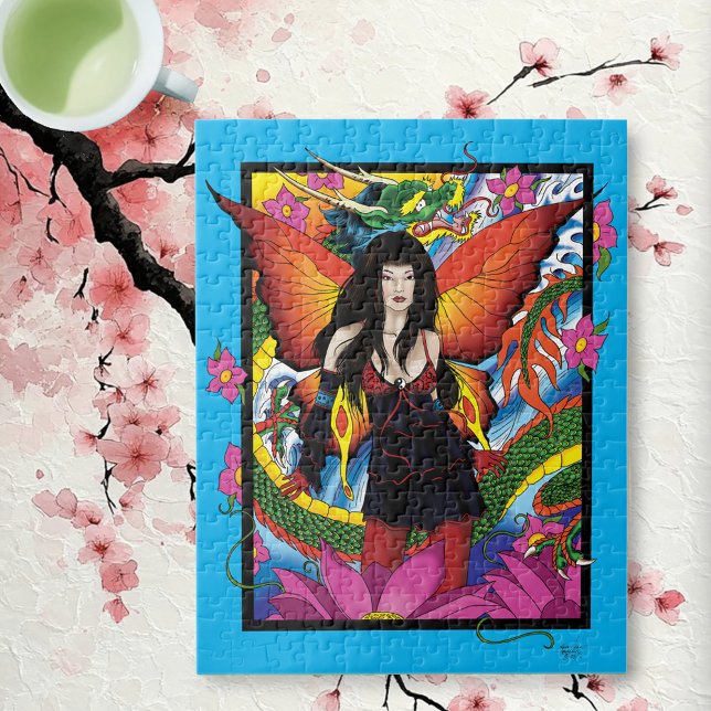 Puzzle Dragón acuático chino de Lotus Fairy (Subido por el creador)