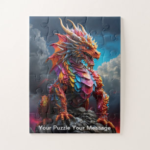 Puzzle Dragón amistoso para los niños