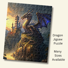 Puzzle Dragón Azul Oro Al Azar
