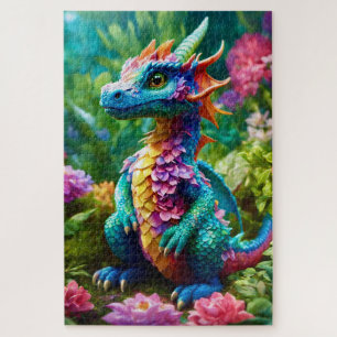 Puzzle Dragón de bebé colorido