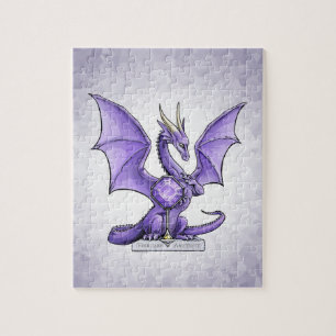 Puzzle Dragón de febrero Birthstone - amatista