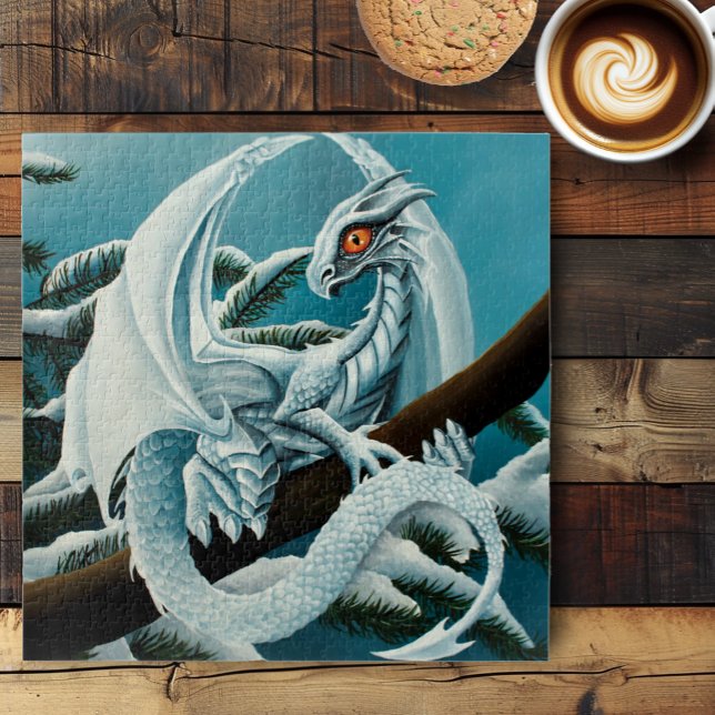Puzzle Dragón de invierno blanco para bebés (Subido por el creador)