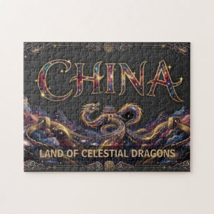 Puzzle Dragón de la Gran Muralla de China Cósmica