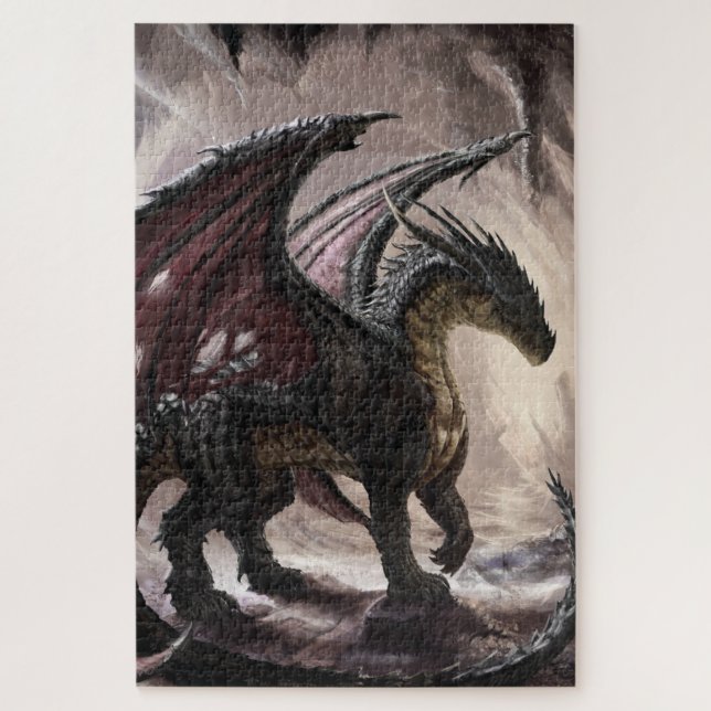 Puzzle Dragón En Cueva (Vertical)