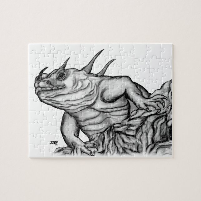 Puzzle Dragón en la roca (Horizontal)