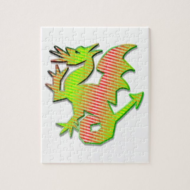 Puzzle Dragón estilizado (Vertical)