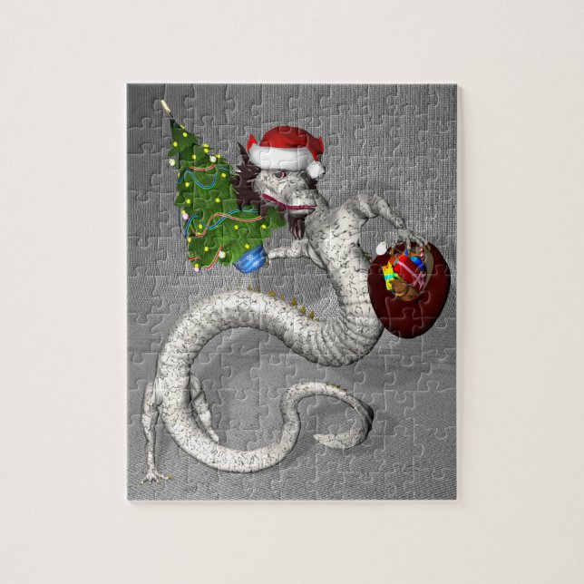 Puzzle Dragón gris 8x10 (Vertical)
