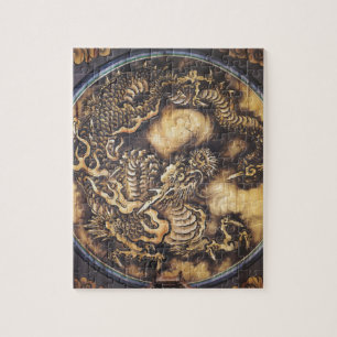 Puzzle Dragón oriental japonés tradicional - 日本 - 鳴き龍