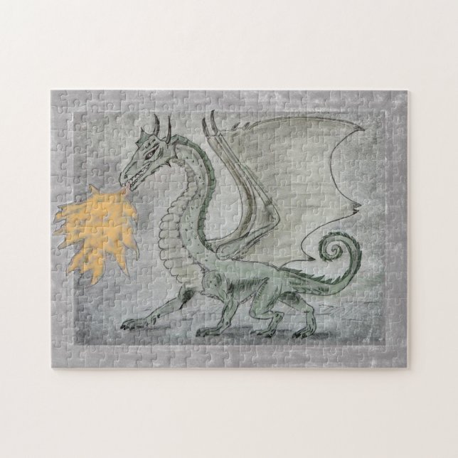 Puzzle Dragón que escupe fuego (Horizontal)