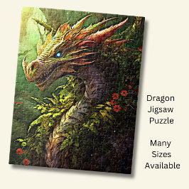 Puzzle Dragón verde rojo