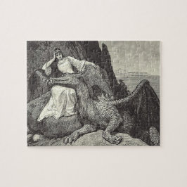 Puzzle Dragón y doncella del mascota