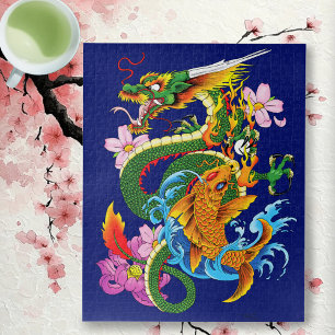 Puzzle Dragón y Koi