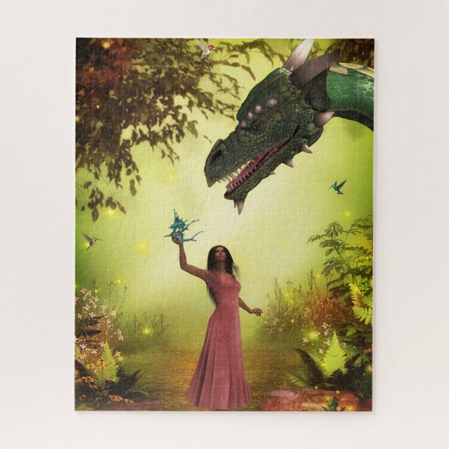 Puzzle Dragón y mujeres (Vertical)