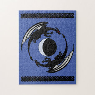 Puzzle Dragones de la luna Diseño de fantasía Rompecabeza
