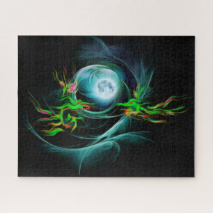 Puzzle Dragones jugando con la Luna