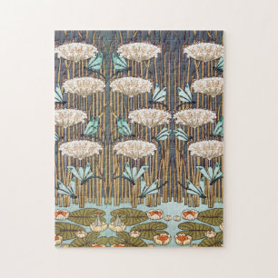 Puzzle Dragones Nenúfares Arte Nouveau Pantanoso