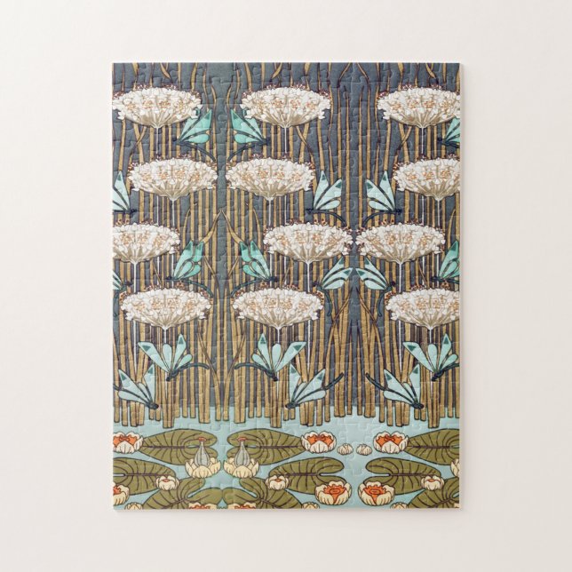 Puzzle Dragones Nenúfares Arte Nouveau Pantanoso (Vertical)