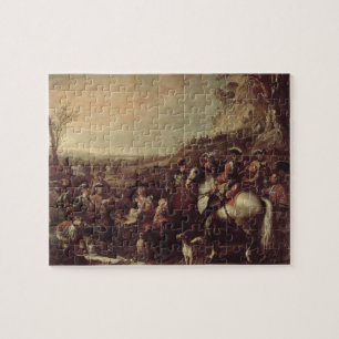 Puzzle Dragoons montados de Household del rey, 1737 (oi