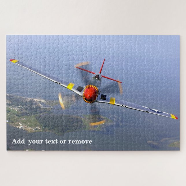Puzzle Dramática foto P-51 Mustang WII USAF, (Horizontal)