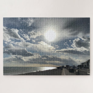 Puzzle Dramático Cielo De Octubre Sobre Hythe Bay Kent