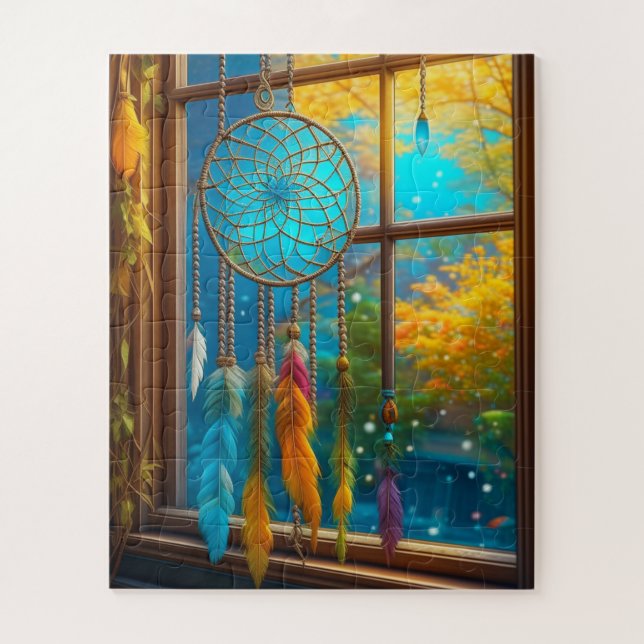 Puzzle Dreamcatcher en Window Boho (Vertical)