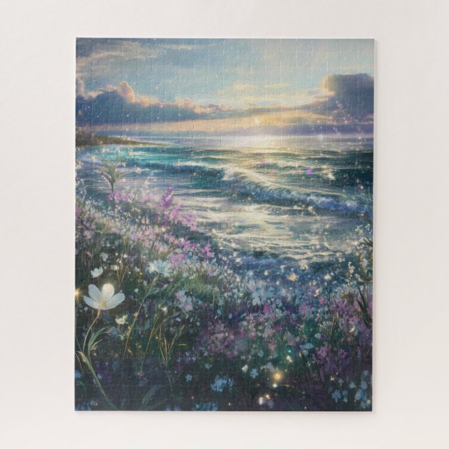Puzzle Dreamscape Meadow: Flores silvestres junto al romp (Vertical)