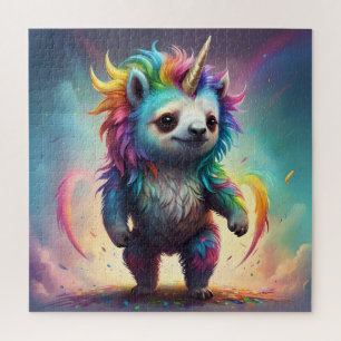 Puzzle Dreamy Slothicorn: Una fantasía de un bebé arcoiri