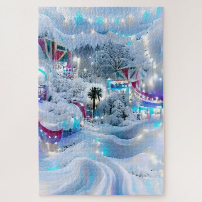 Puzzle Dreamy Winter Wonderland Lights (Vertical)