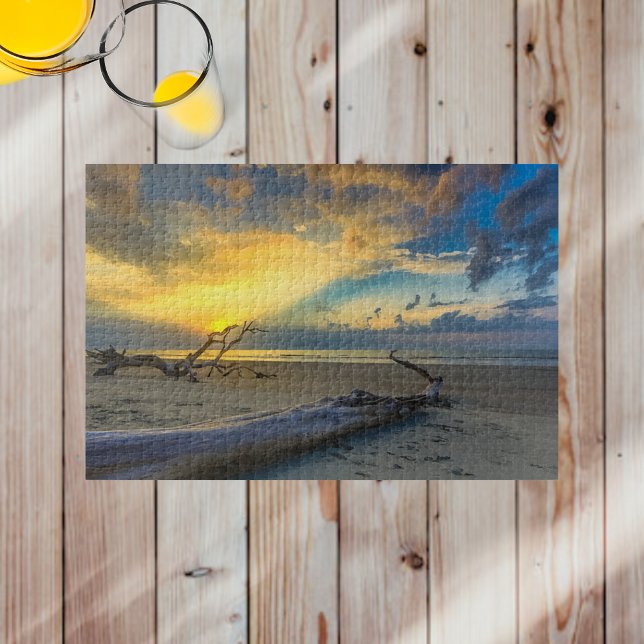 Puzzle Dritwood Beaufort SC Beach Sunrise (Subido por el creador)