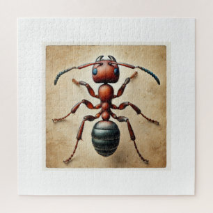 Puzzle Driver Ant Dorylus 061124IREF223 - Watercolor