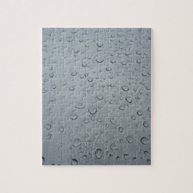 Puzzle Drogas de agua en la ventana, fondo de papel tapiz (Vertical)