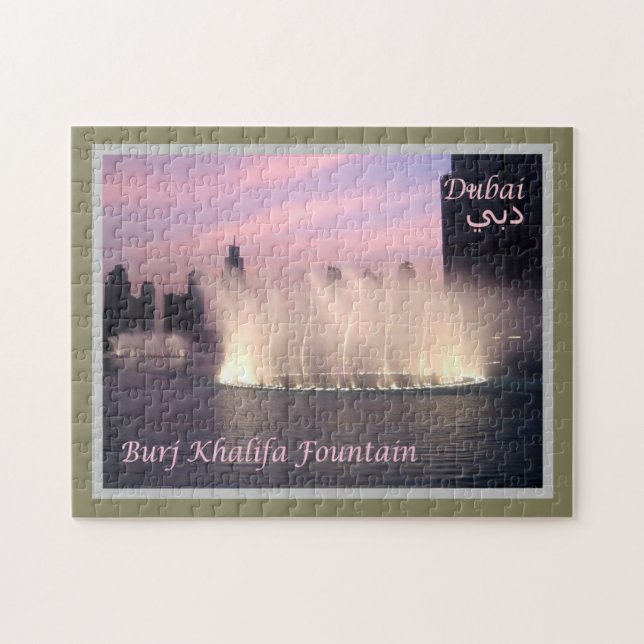 Puzzle Dubai - Fuente Burj Khalifa (Horizontal)