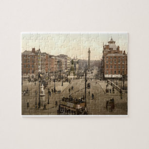 Puzzle Dublín Irlanda escena callejera principios de 1900