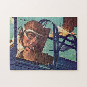 Puzzle duelo de los años 40 WWII en el aire