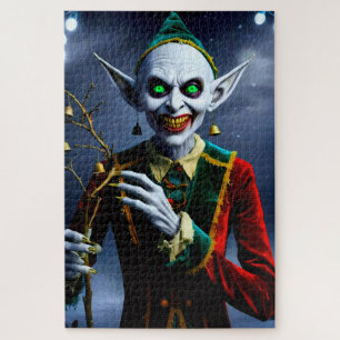 Puzzle Duende espeluznante de Navidad