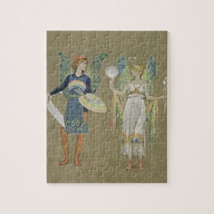 Puzzle Duendes y pintores de hadas, "del muñeco de nieve"