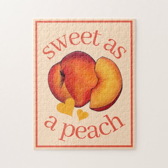 Puzzle Dulce como una madriguera de melocotón Georgia eng (Vertical)