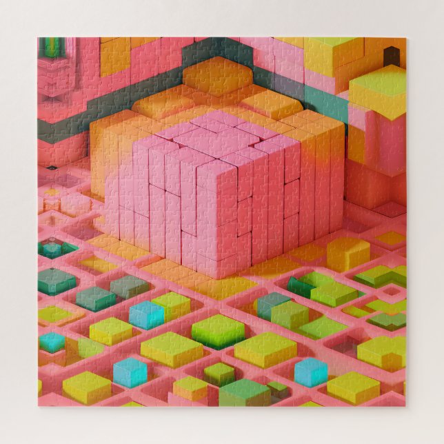 Puzzle Dulce de colores vivos (Vertical)