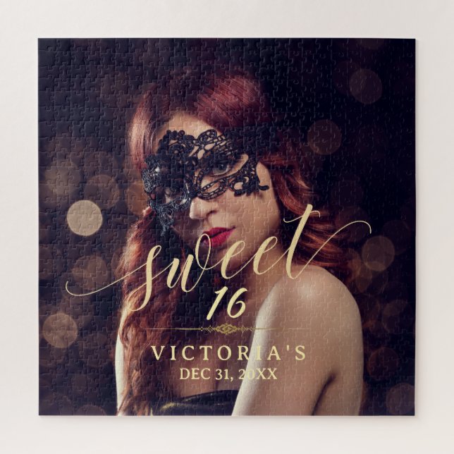 Puzzle Dulce de la foto de la mascarada 16 cumpleaños (Vertical)