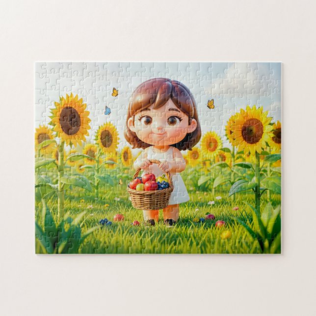 Puzzle Dulce personaje 3D del zodiaco Virgo (Horizontal)
