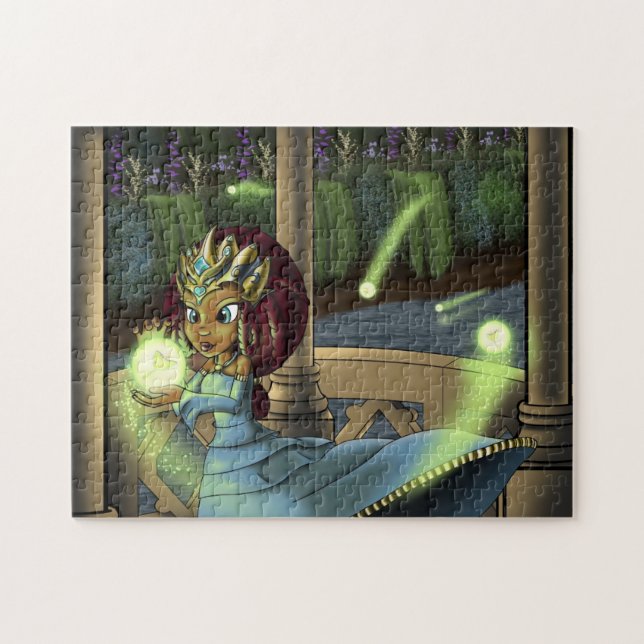 Puzzle Dulce princesa afroamericana (Horizontal)