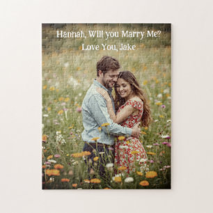 Puzzle Dulce Propuesta Romántica Foto Personalizada