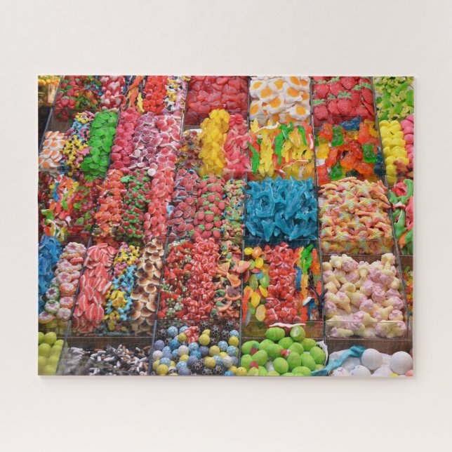 Puzzle Dulces de la tienda de caramelos (Horizontal)