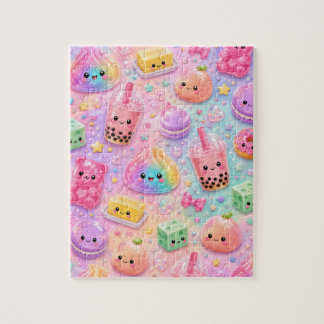 Puzzle Dulces Squishies de Dumpling Brillantes Arcoíris K