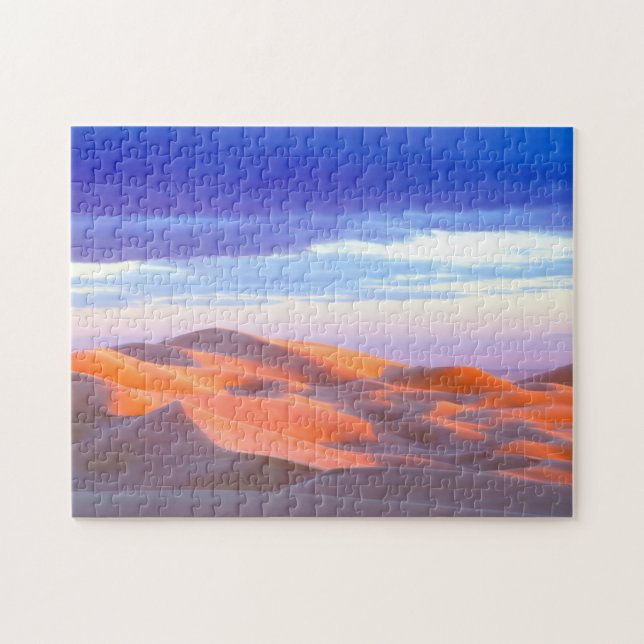 Puzzle Dunas de arena glamis al atardecer (Horizontal)