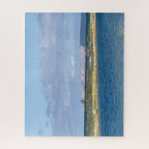 Dunas de oso durmiente en el lago Michigan