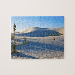 Puzzle Dunas transversales, Yucca, luz matutina temprano